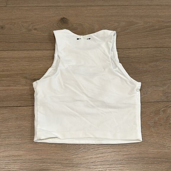 THE UPSIDE White Milena Keyhole Cutout Sleeveless Active Crop Tank Top Size 4 - Picture 3 of 12